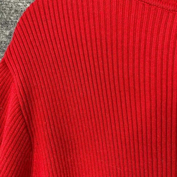Reference Point Ribbed Turtleneck Sweater Women Plus 3X Red Long Sleeve - Picture 7 of 9